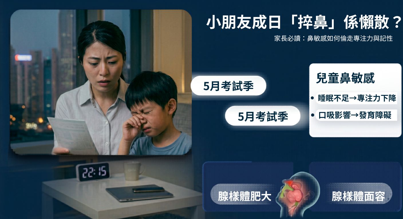 20260521383244.jpg 小朋友成日「捽鼻」係懶散?家長必讀:鼻敏感影響專注力與發育 (1).jpg